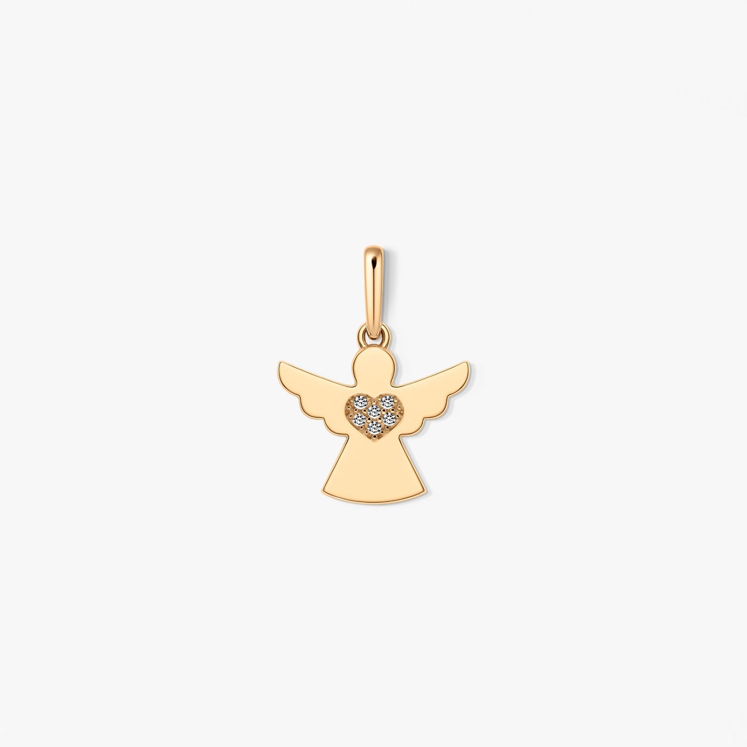 Love Keeper Gold Pendant - Zirconia