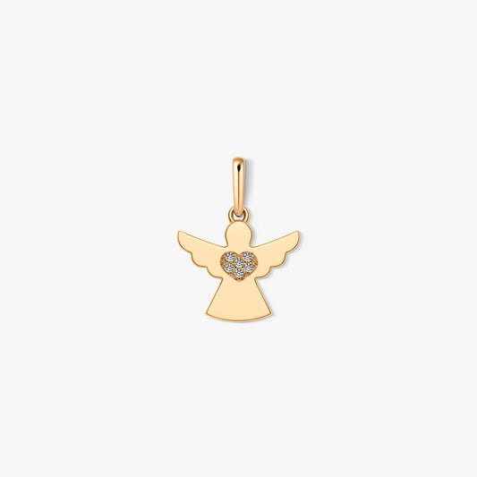 Love Keeper Gold Pendant - Zirconia