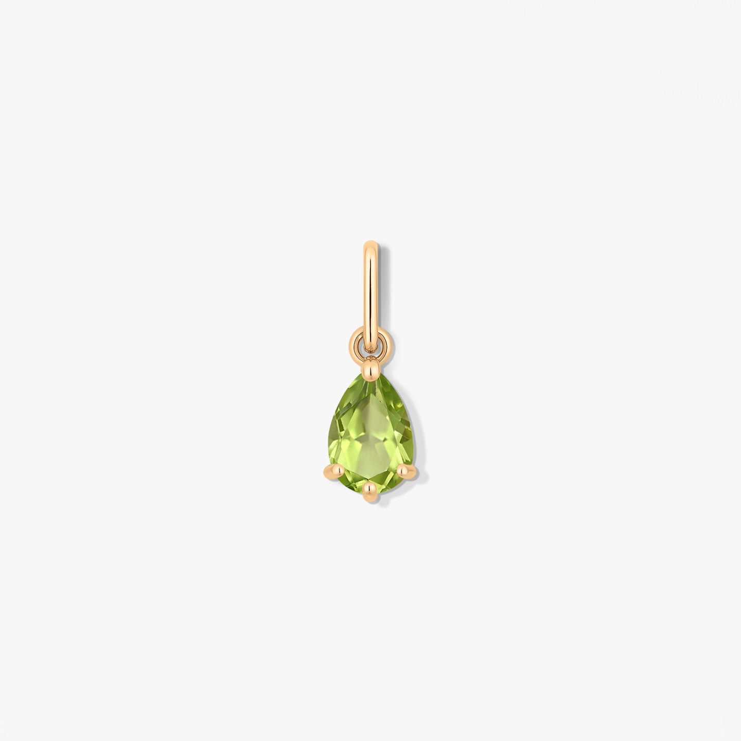 Augusztusi születési kő arany medál - Peridot