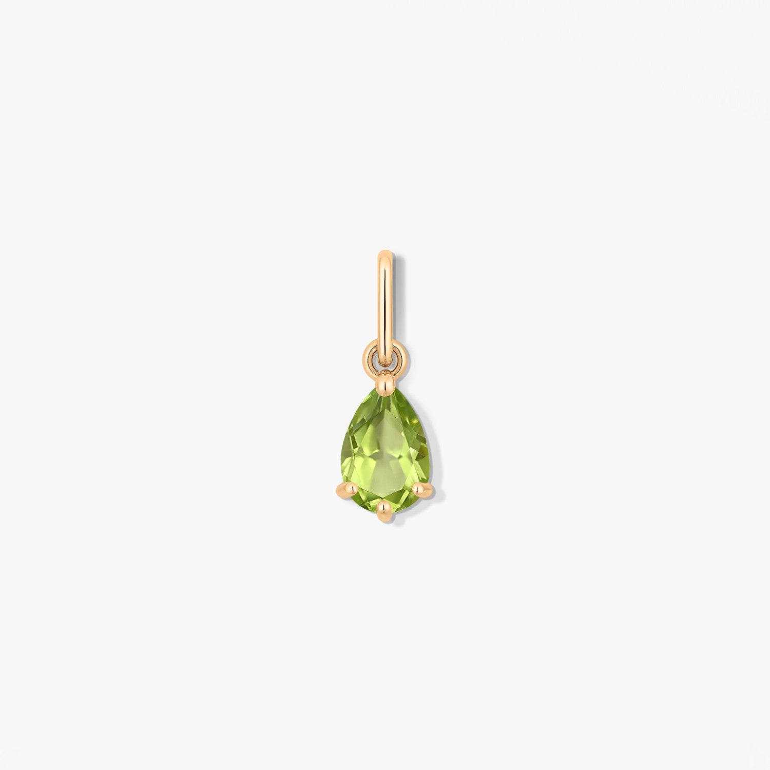 Gold Birthstone Pendant August - Peridot