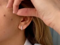 Sadie silver earrings - Zirconium