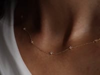 Starburst gold necklace - Zirconium