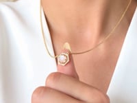 Collier en Argent Lucy Doré - Pierre de Lune