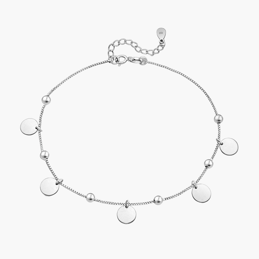 Charming Diva Silver Anklet
