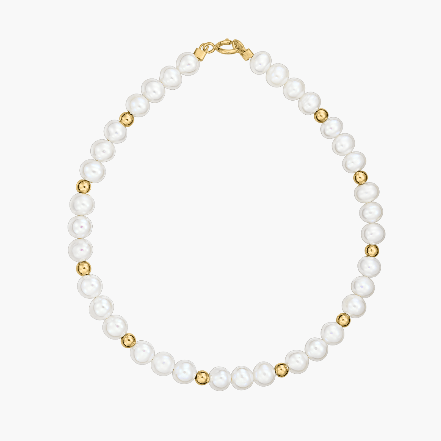 Golden Sonet Gold Bracelet - Natural Pearls - Indira
