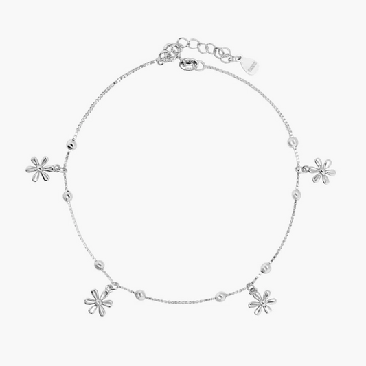 Sea Star Silver Foot Bracelet