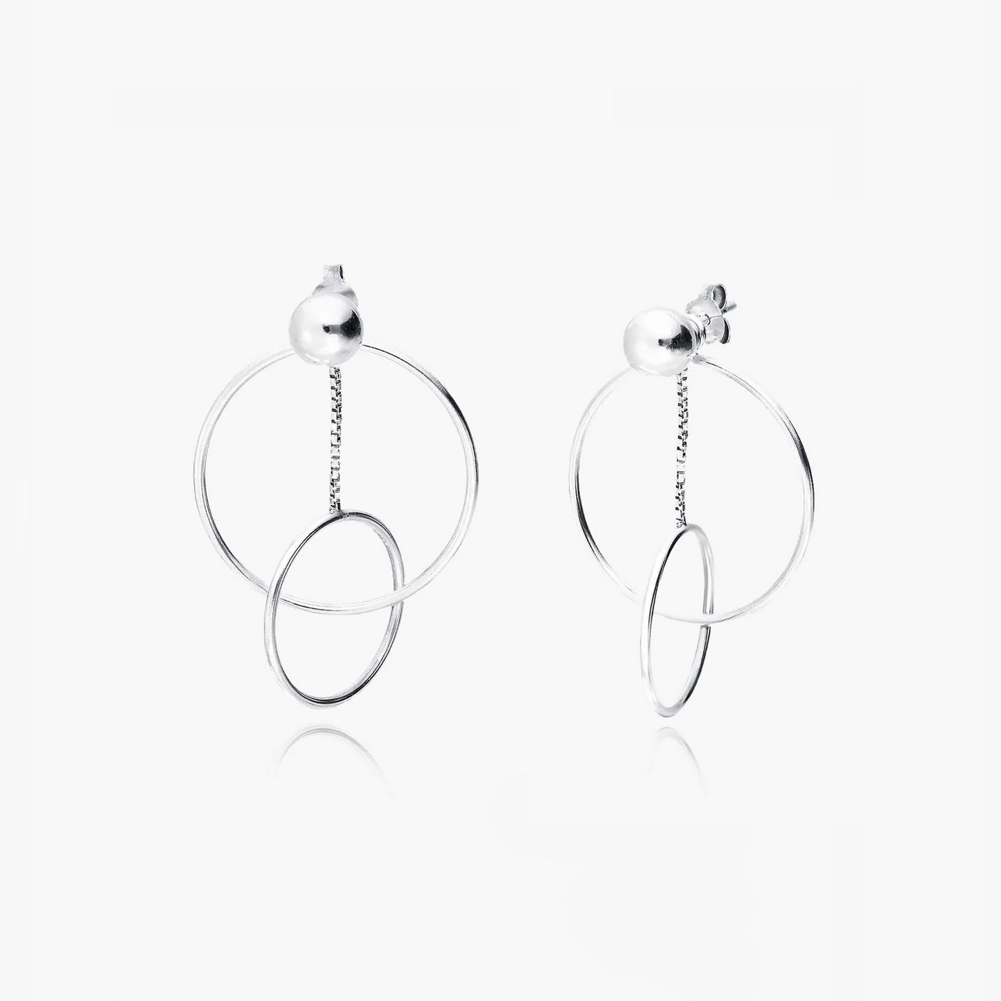 Havana silver earrings