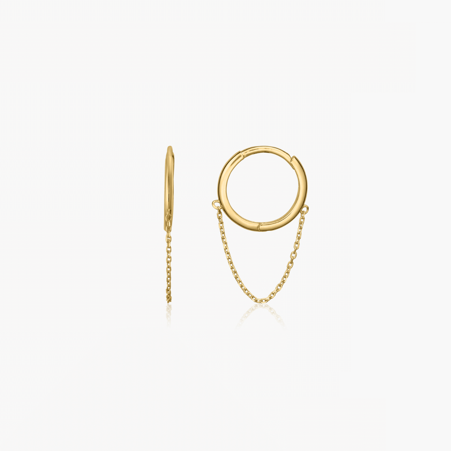 Arany Chained Hoops fülbevaló - Indira