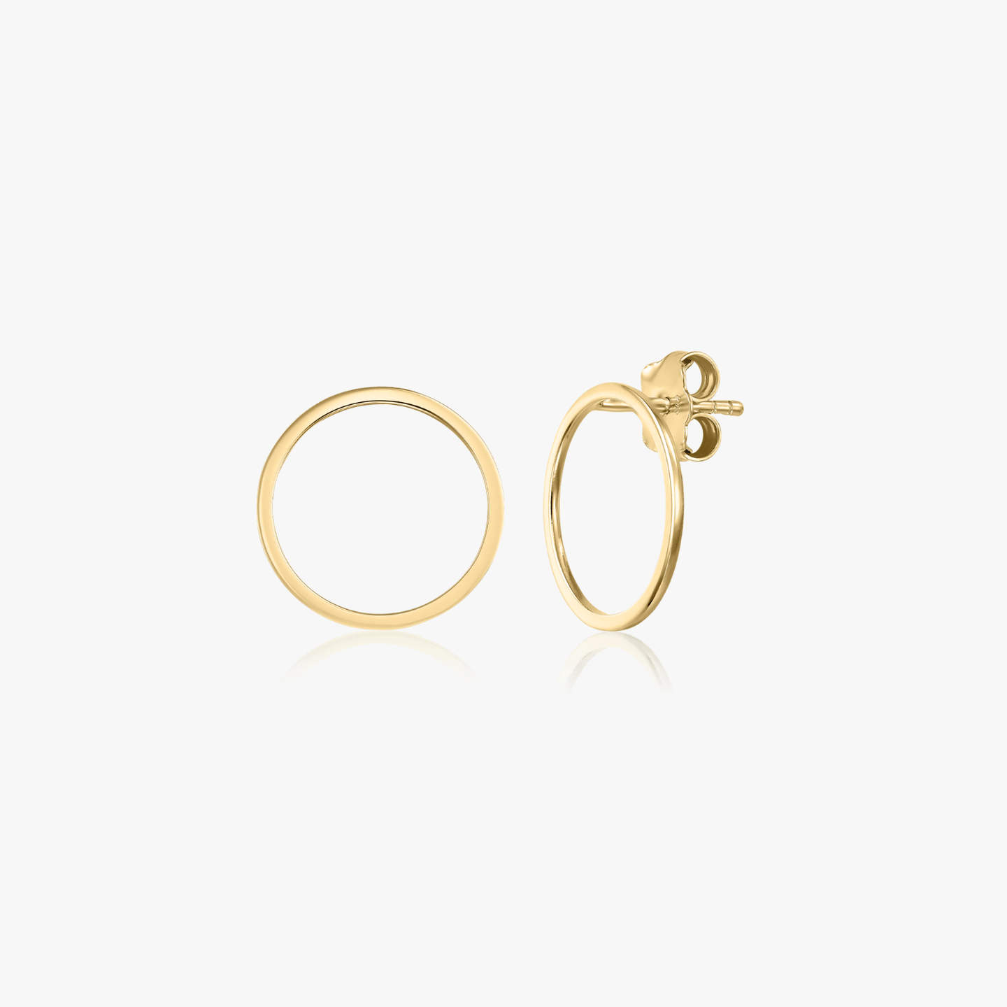 Indira Circle Gold Earrings