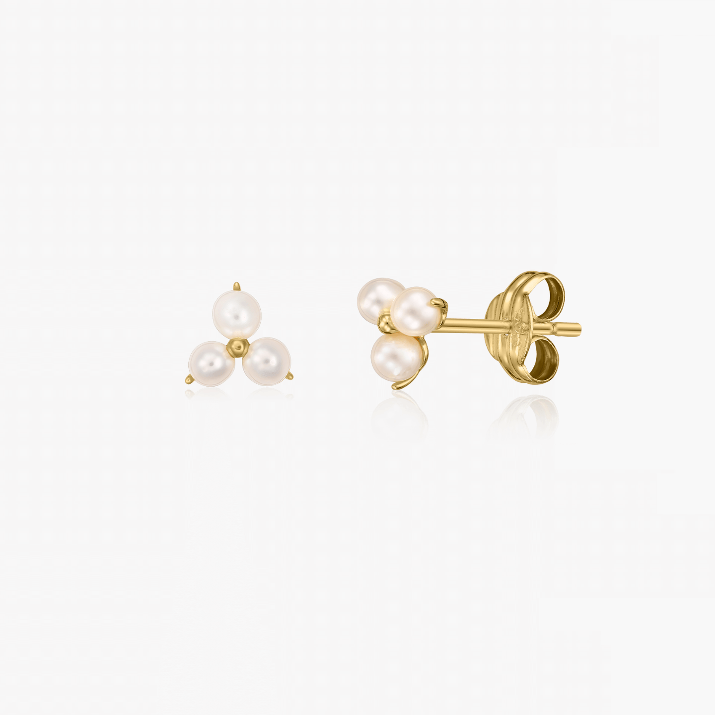 Boucles d'oreilles en or Pointe - Perles naturelles - Indira
