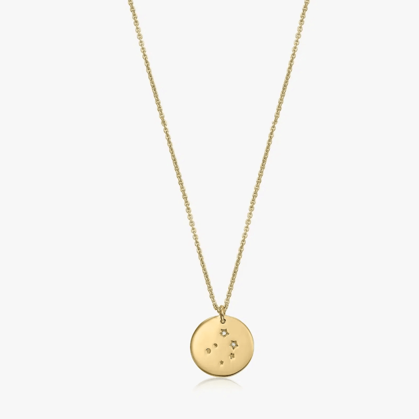 Golden Zodiac ezüst nyaklánc - Mérleg - Indira