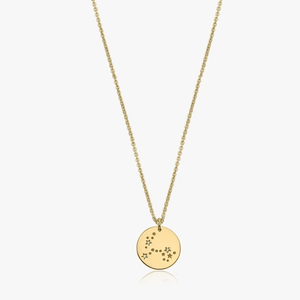 Collier en argent Golden Zodiac - Poissons - Indira
