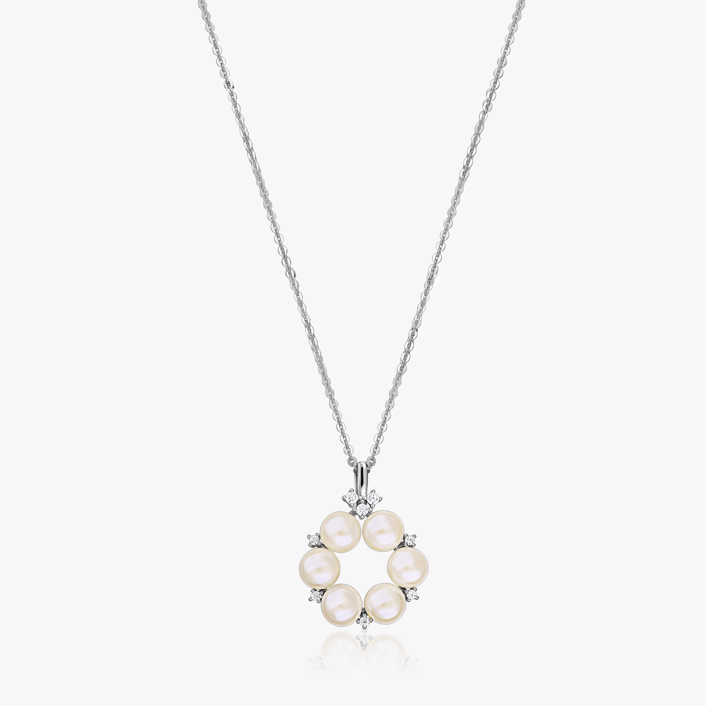 Collier en argent Pearl Crown - Perles naturelles - Indira