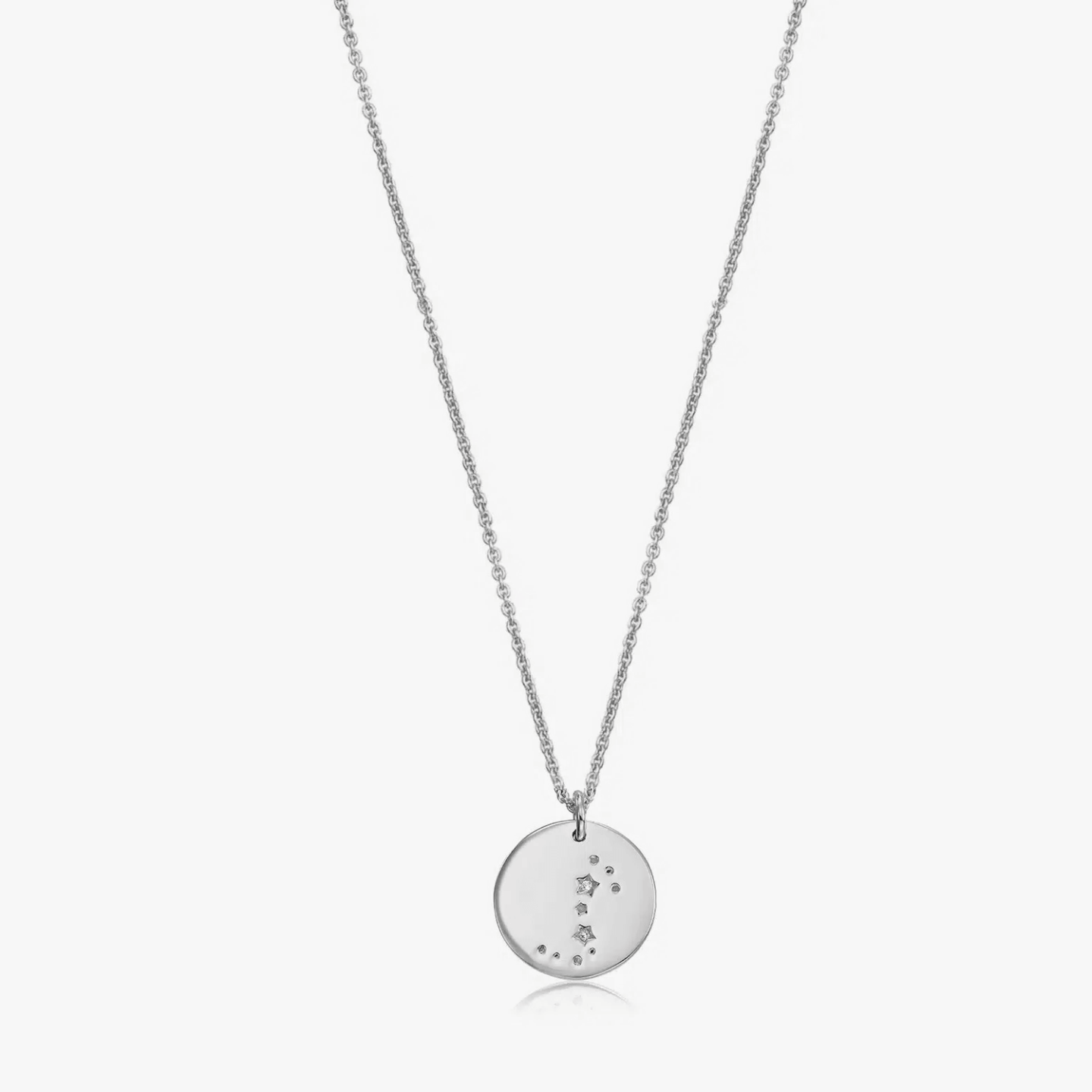 Silver Zodiac Necklace - Scorpio - Indira