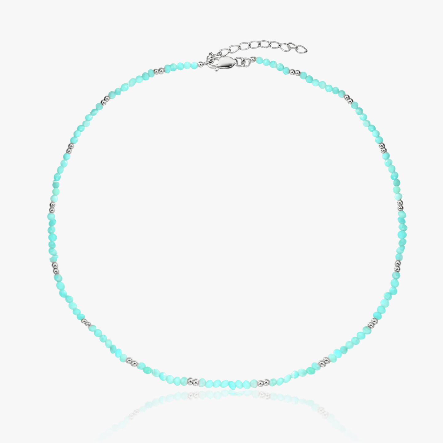 SummerScape Silver Necklace - Amazonite - Indira