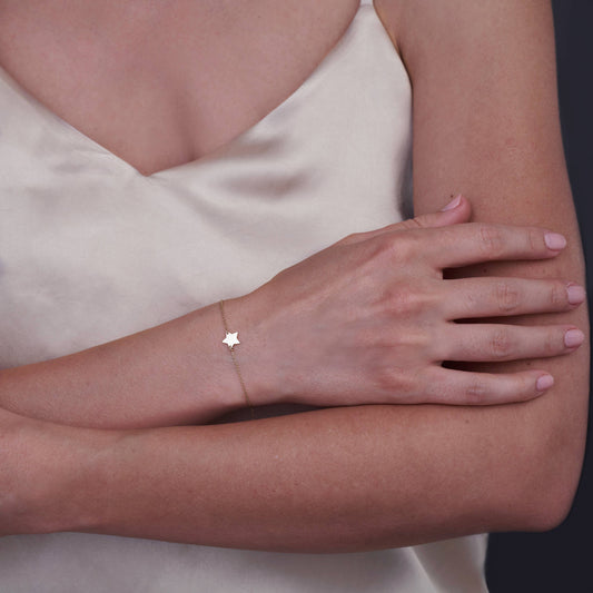 Bratara din aur 14K Gold Star