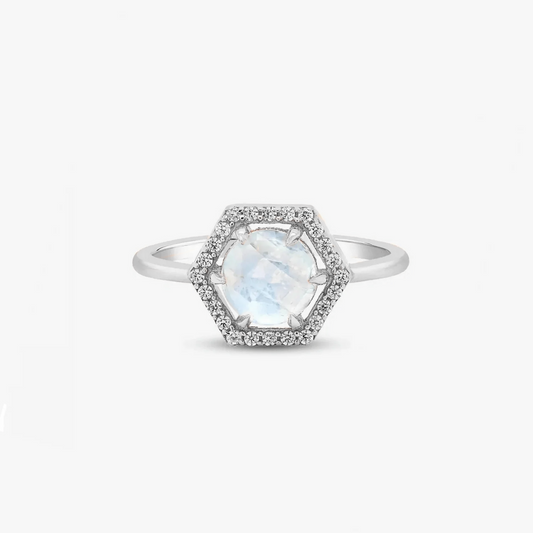 Silver Ring Lucy - Moonstone