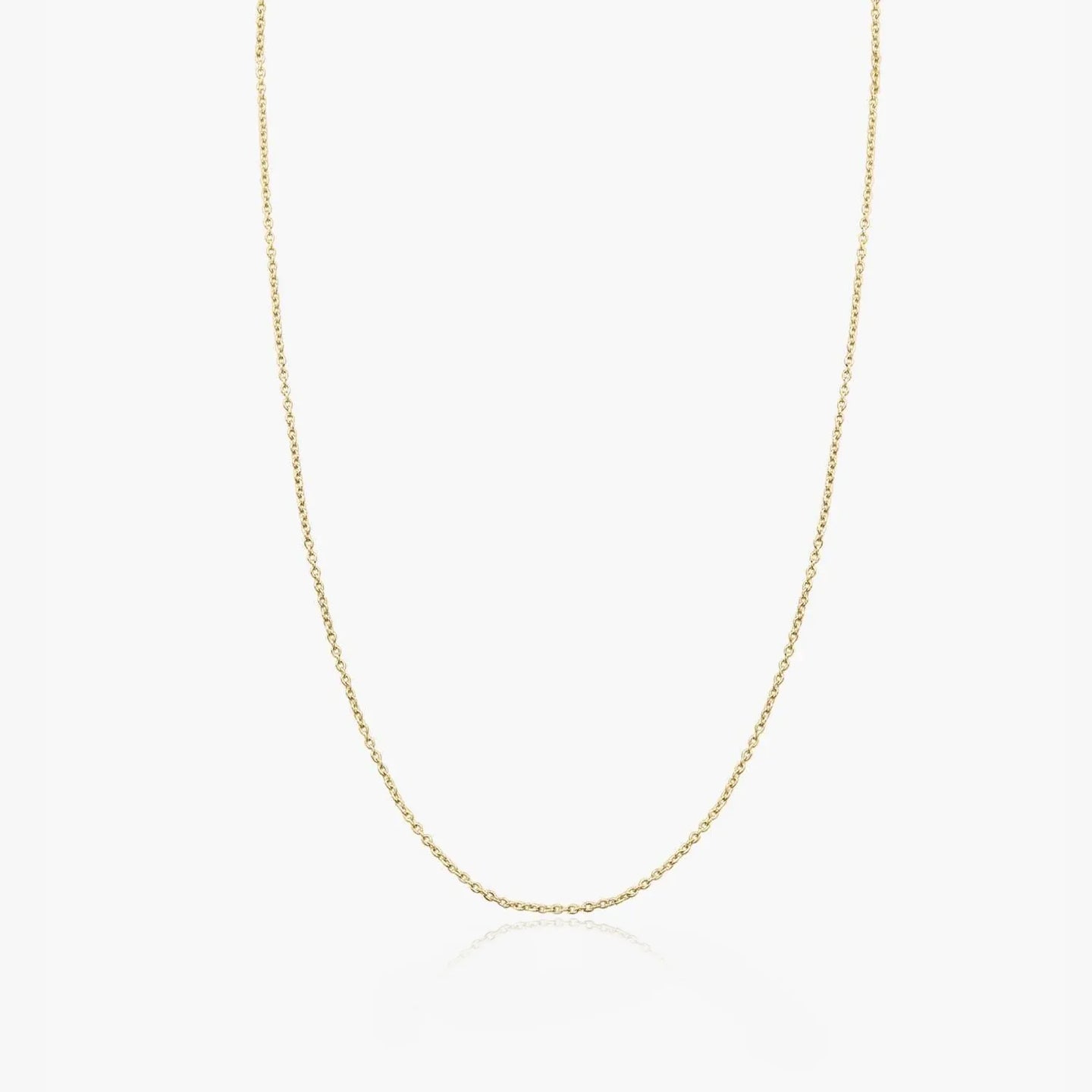 Golden Simple Silver Necklace - Indira