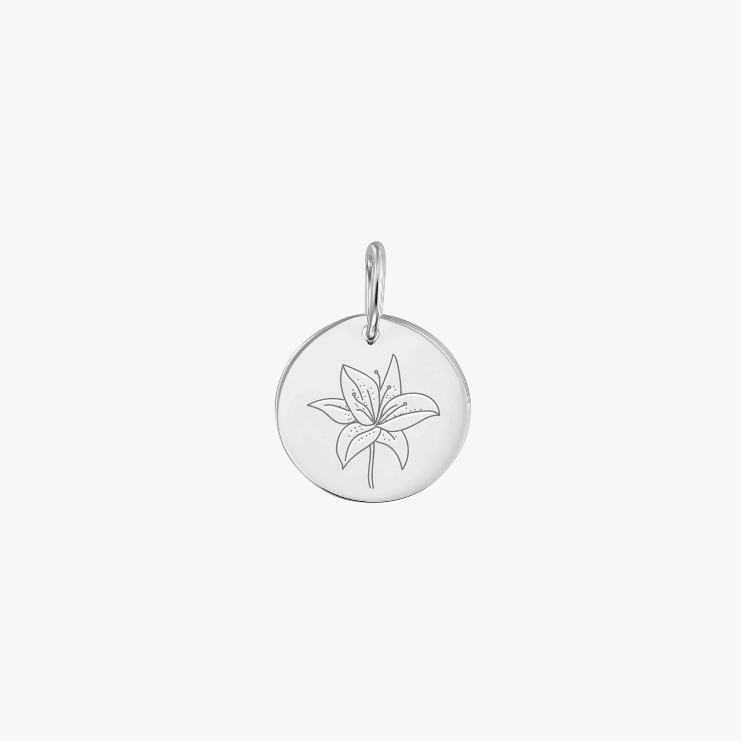 Fehérarany Nyaklánc Birth Flower - May Lily - Indira